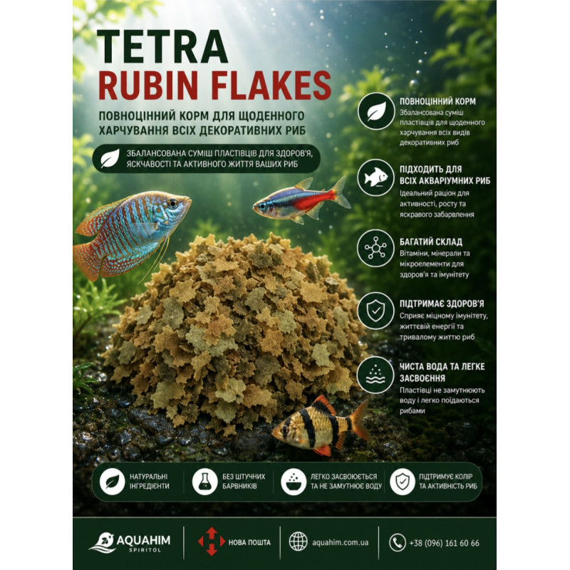 Tetra Rubin New, 100грам.